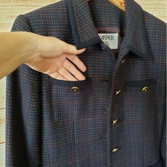 Kasper ASL 100% Wool Button Front Jacket - Picture 2 of 9